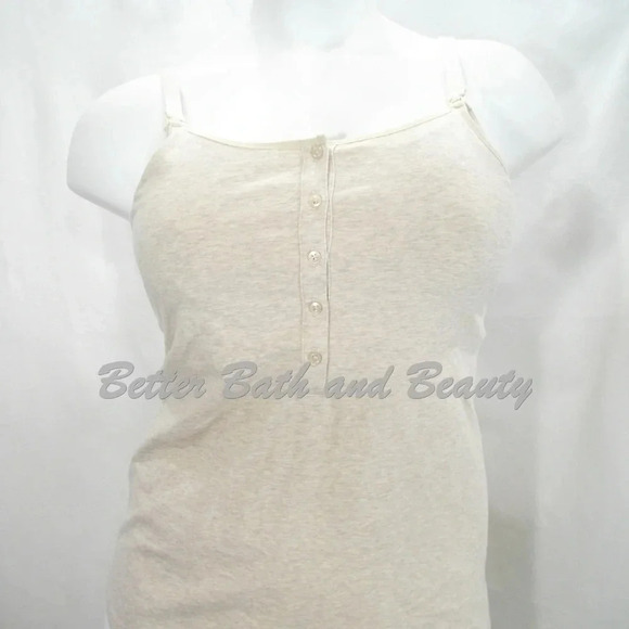 SMALL Gilligan & O'Malley Nursing Henley Cami Oatmeal NWT - Picture 7 of 11